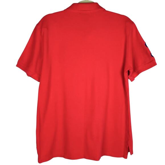Polo Ralph Lauren Cotton Big Pony Logo Collared Short Sleeve Top Sz XL Preppy - Picture 2 of 11